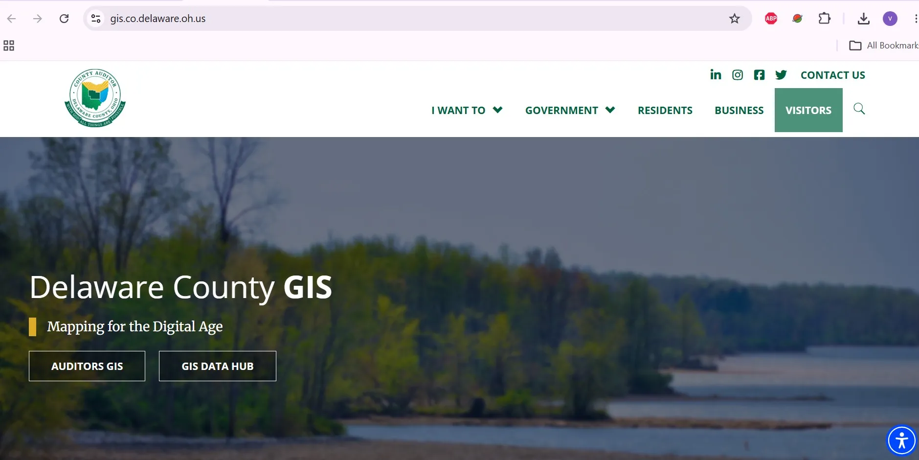 Delaware County Ohio Auditor GIS property search with parcel map and search tools