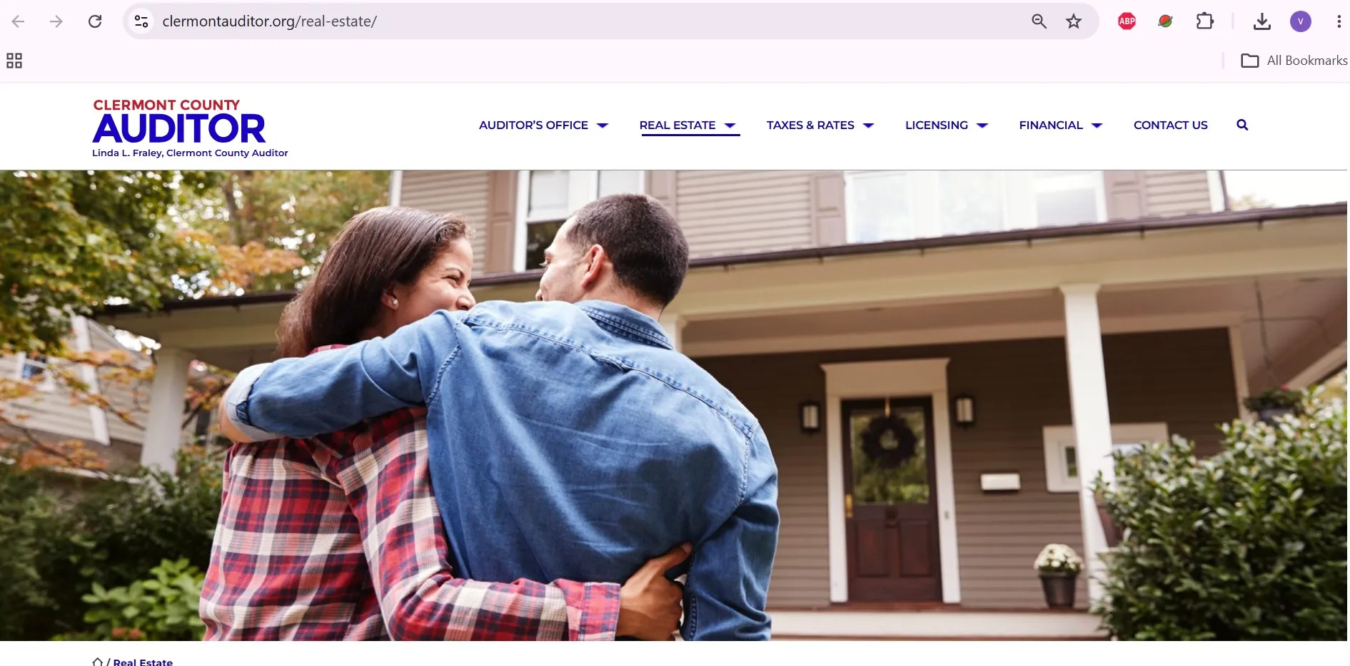Clermont County Auditor property search with owner, address and parcel lookup options